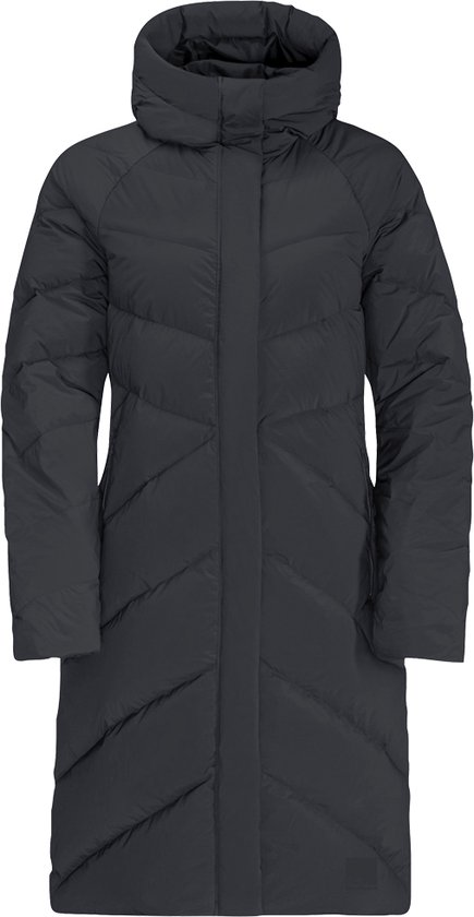 Jack Wolfskin MARIENPLATZ COAT W Dames Outdoorjas - phantom - Maat XL