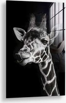 Wallfield™ - Giraffe | Glasschilderij | Gehard glas | 80 x 120 cm | Magnetisch Ophangsysteem