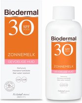 Lait Solaire Biodermal Peaux Sensibles SPF 30 200 ml - 2x 200 ml - Pack Économique