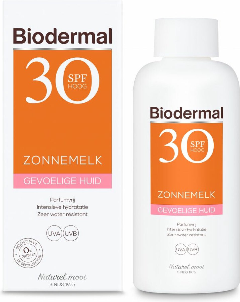 Goedkoopste 2x Biodermal Zonnemelk Gevoelige Huid SPF 30 200 ml