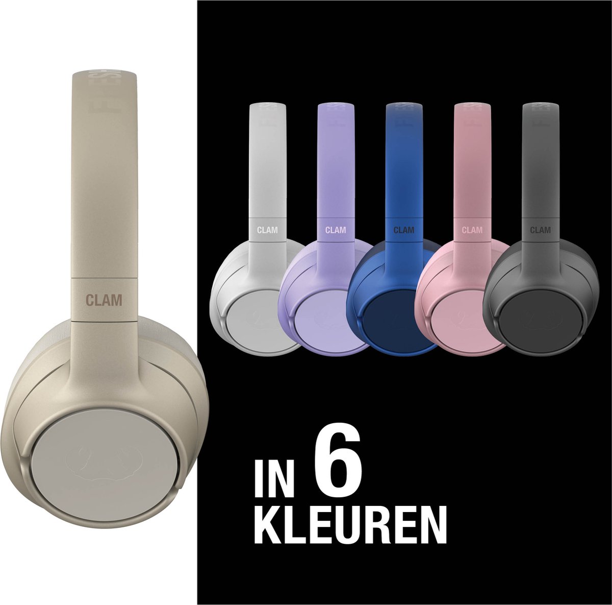 Afbeelding 3 van Fresh ‘n Rebel Clam Fuse – Draadloze Bluetooth Koptelefoon met Active Noise Cancelling - 45 uur Speelduur - Silky Sand