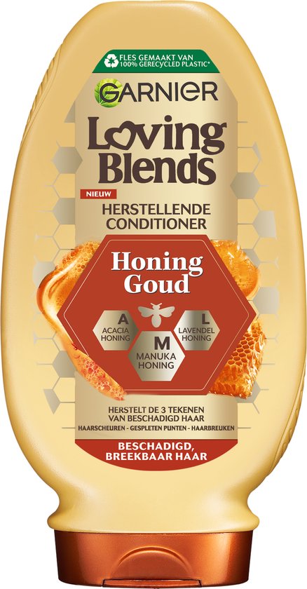 Garnier Loving Blends - Conditioner - Honing Goud - Beschadigd of Breekbaar Haar - 250 ml