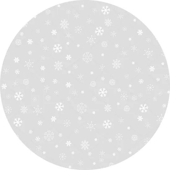 Kerstboom Kleed | Sneeuwvlokjes lichtgrijs | kerstboomkleed | Onze materialen zijn PVC vrij en hygienisch
