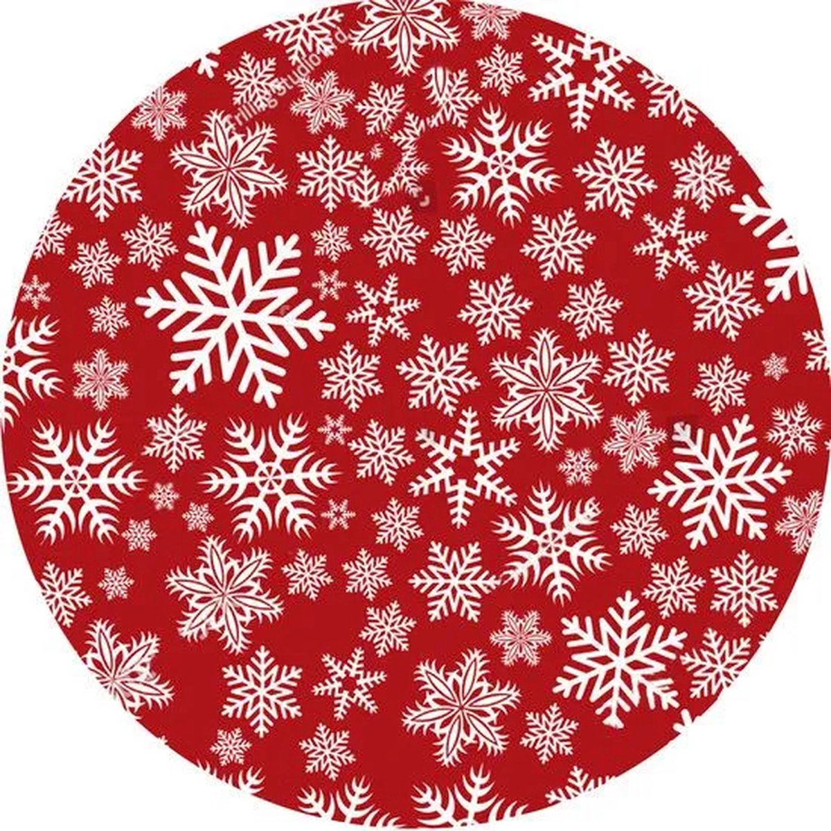Kerstboom Kleed in rood-wit voor feestelijke decoratie.