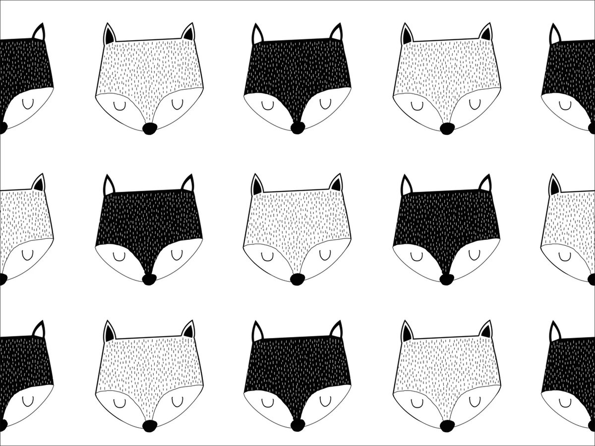 kinderkamerkleed vinyl | Foxy