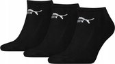 Puma - Unisex - Maat 39 - 42 cm - Korte Sokken voor Heren/Dames - Sport - Sneaker - ( 3 - pack ) Zwart