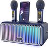 Karaoke Set - Karaoke Machine - Volwassenen - Draadloze microfoons - 2 Microfoons - Draagbaar - Bluetooth