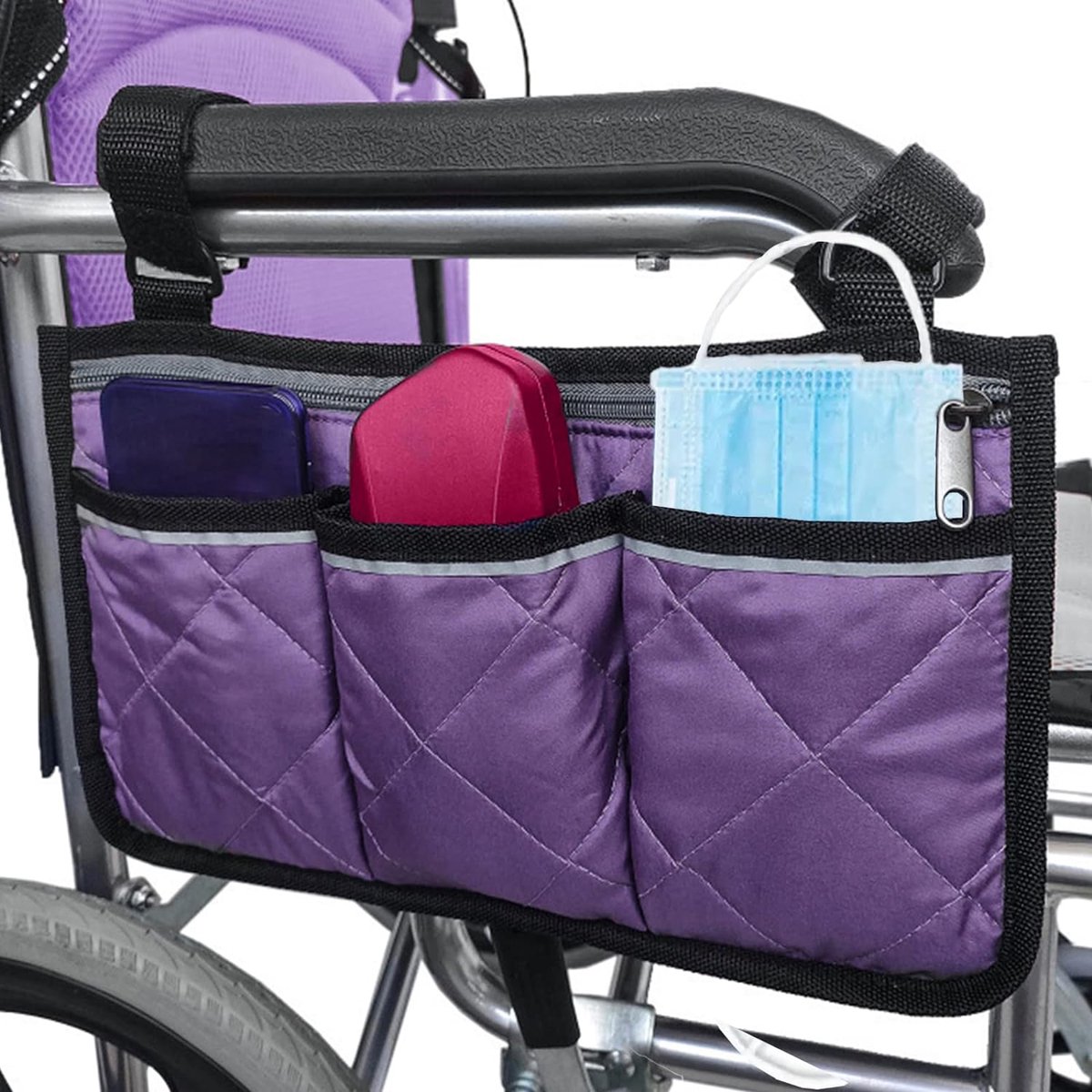 Goedkoopste rolstoel opbergtas - Veilige opbergtas voor rolstoelen, mobiliteitshulp rolstoelaccessoires tas voor ouderen senioren