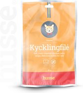 Husse Kat Kycklingfilé - Kattensnack, Kattensnoepjes, Katten Snacks - 6x 80 g