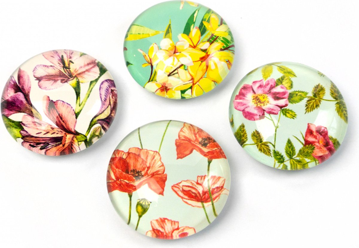 Magnet Eye - Flower - set of 4 assorted