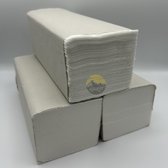 KURTT - 4.000 vellen papieren handdoeken vouwhanddoek wit 25 x 23 cm - Handdoekpapier - dispenser geschikt - wegwerphanddoeken - wegwerppapier
