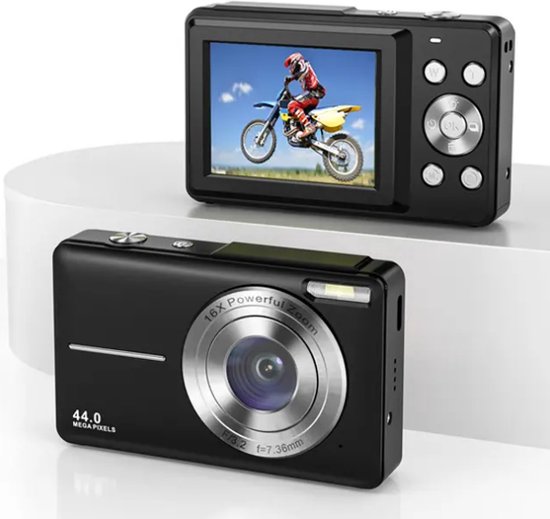 Appareil Photo Numérique Compact - 1080P HD 44MP Caméra avec Carte