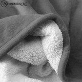 Hikemeister ® Fleece deken - fleece plaid - Donkergrijs - Outdoor -150x200 cm - luxe woonplaid - warm - soft design - zachte deken
