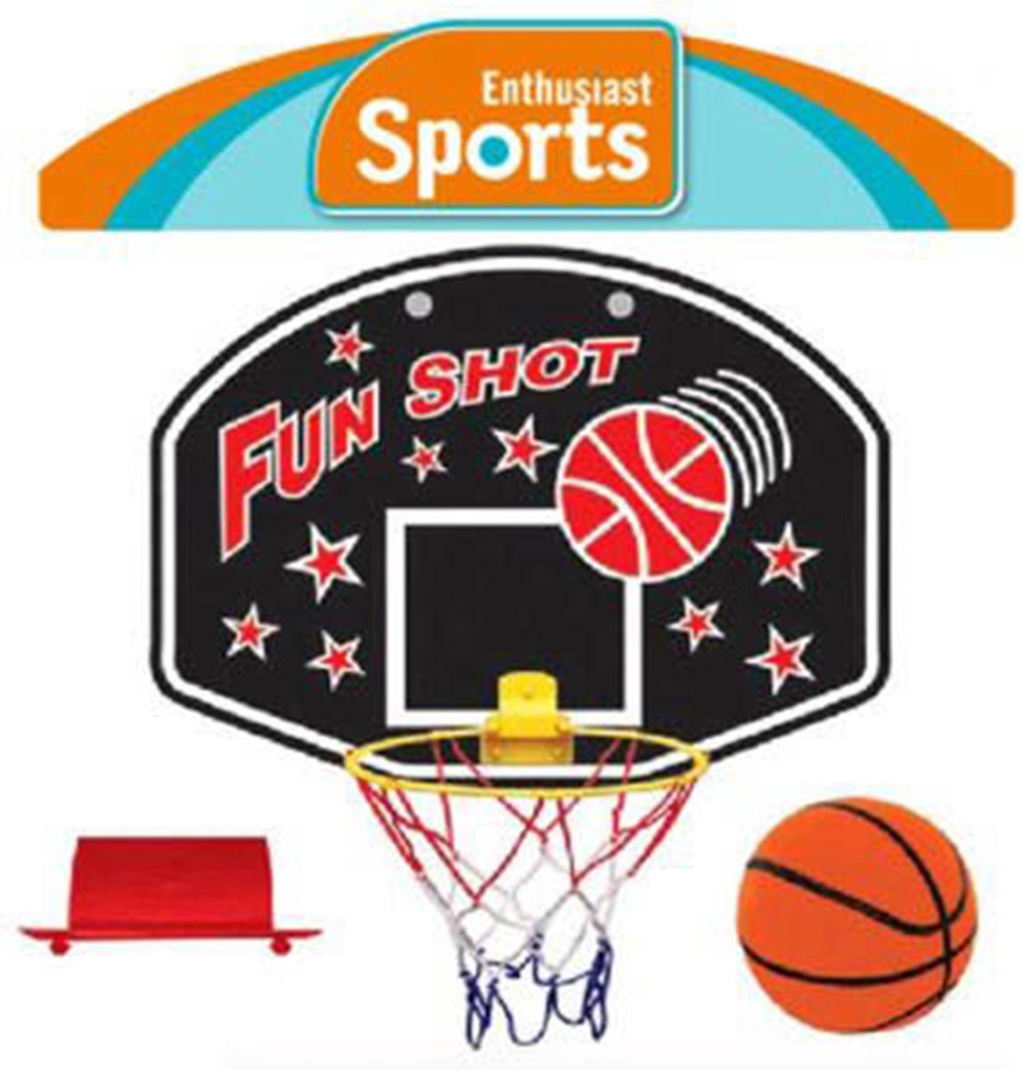 Enthusiast Sports - Mini Basketbal Set - Fun Shot - 34 x 26 cm