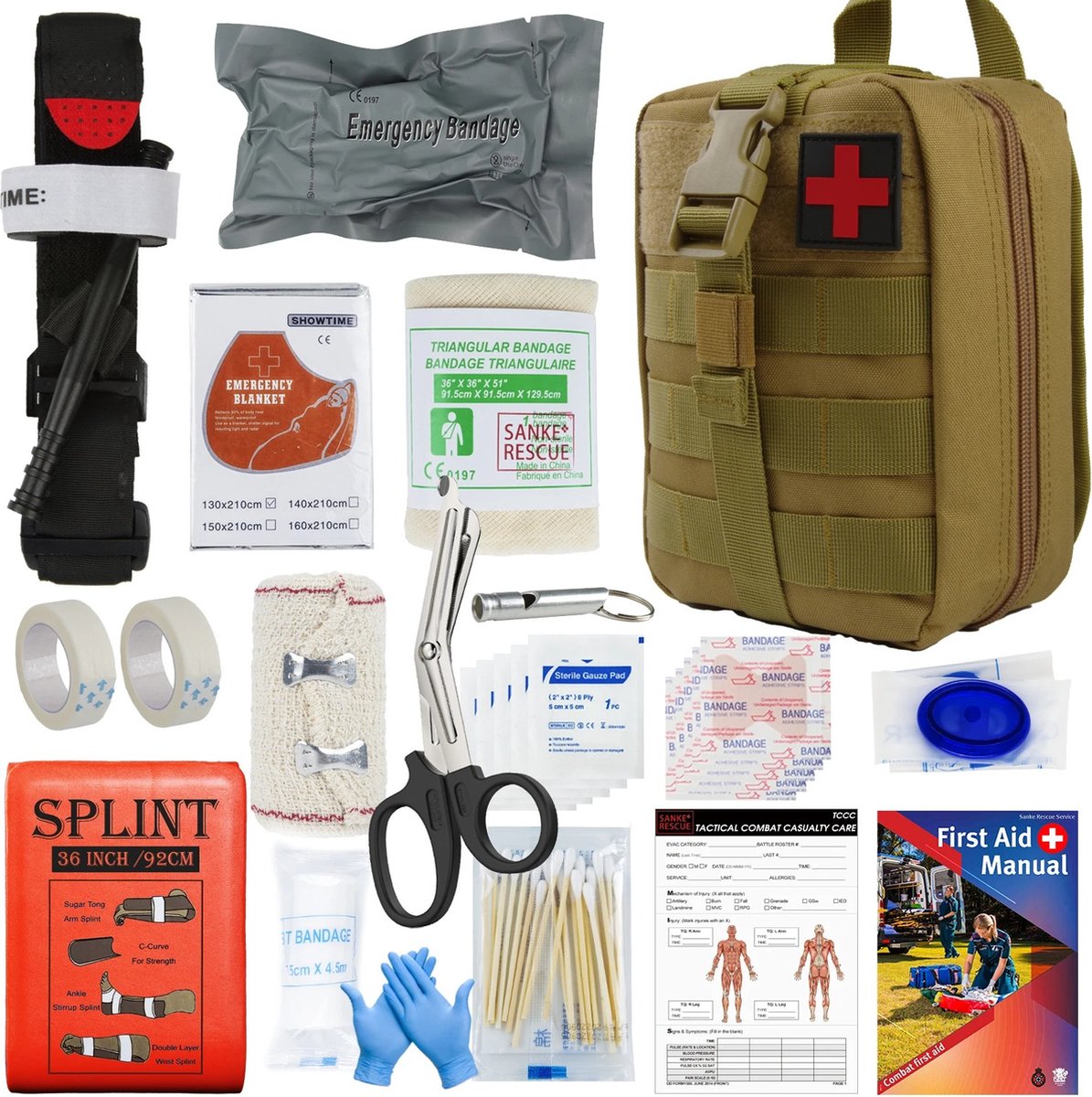 Ifak - Trauma Survival Kit - EHBO - Khaki