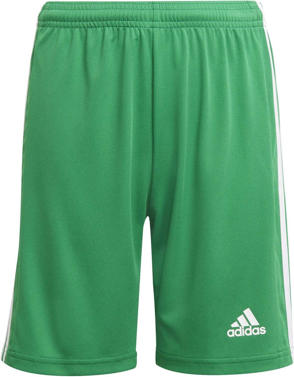 adidas - Squadra 21 Shorts Youth - Groen Voetbalbroekje - 140 - Groen