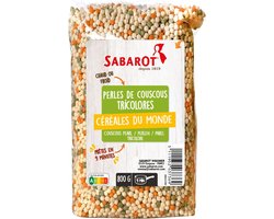 Sabarot Couscous parel tricolores 800 gram