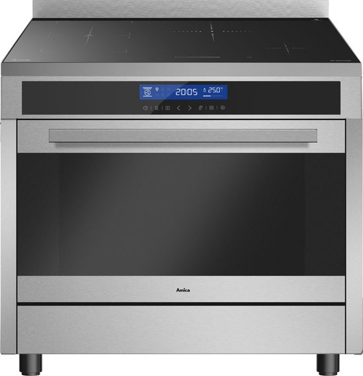 Amica Inductie fornuis ACIS2115S - 90cm met aangesloten 2 Fase Perilex