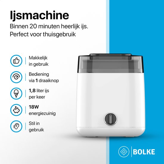 ijsmachine - ijsmachines - ijsmaker - yoghurtmaker - 1,8L - om zelf ijs te maken van Nedis — afbeelding 5
