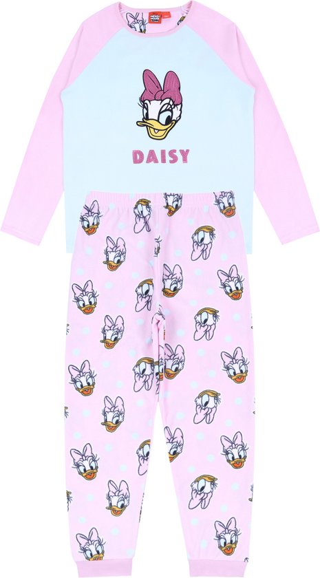 Daisy DISNEY - Roze en blauwe pyjama met lange mouwen