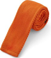 Tailor Toki Oranje gebreide stropdas voor heren