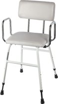 Hoog- laag stoel met afneembare rugleuning en armleuningen - Hoge stoel voor ouderen - Makkelijk opstaan