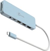 j5create Milieuvriendelijke USB-C-hub met meerdere poorten en stroomvoorziening