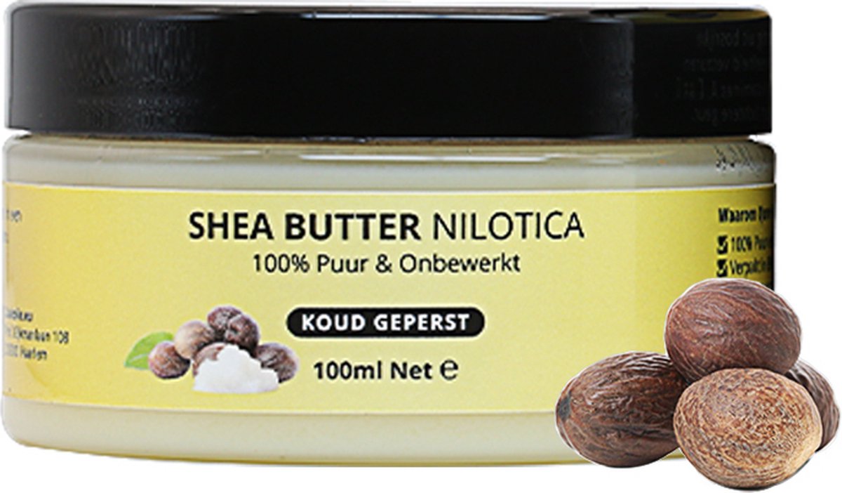 Goedkoopste Shea Butter Nilotica 100ml | 100 Puur & Onbewerkt | Natuurlijke Huidverzorging | Sheabutter ongeraffineerd uit Oost-Africa voor Huid, Haar en Lichaam | Zachter en beter smeerbaar