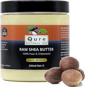 Shea Butter 250ml | 100% Puur & Onbewerkt | Natuurlijke Huidverzorging | Raw Sheabutter ongeraffineerd uit Ghana voor Huid, Haar en Lichaam