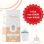 Biberoia® Handsfree – Babyfles – Switch de fles – Anti colic – Speen – Baby – Fles – Babyshower - Kraamcadeau – 250ML - Mint