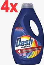 4x Dash Vloeibaar Wasmiddel Platinum Color 18 Wasbeurten 810 ml
