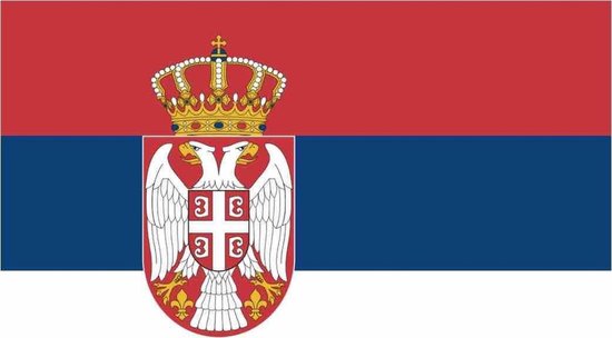 CHPN - Vlag - Vlag van Servië - Servische vlag - Servische Gemeenschaps Vlag - 90/150CM - Servia flag - RS - Belgrado