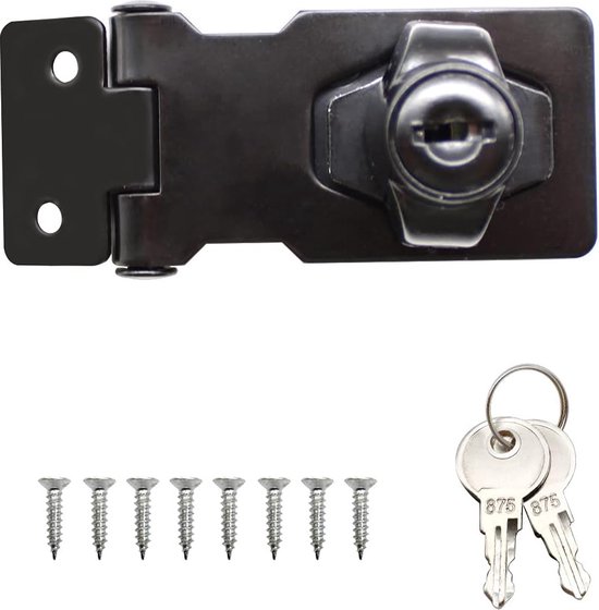 HSEAMALL 6 x drukknopvergrendelingssloten, kast-/ladevergrendeling, sleutelloos deurslot, knop voor caravan, camper, bestelwagen, boot, bruin