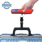 Digitale Bagage Weegschaal | Praktische koffer weegschaal draagbaar en nauwkeurig tot 50KG Rood