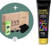 Devoted Creations ® Game Over - Zonnebankcreme - Zonnebankcremes - Zonnebank creme - Met Bronzer - Incl. Exclusieve Tan Obsession Giftbox - 250 ML