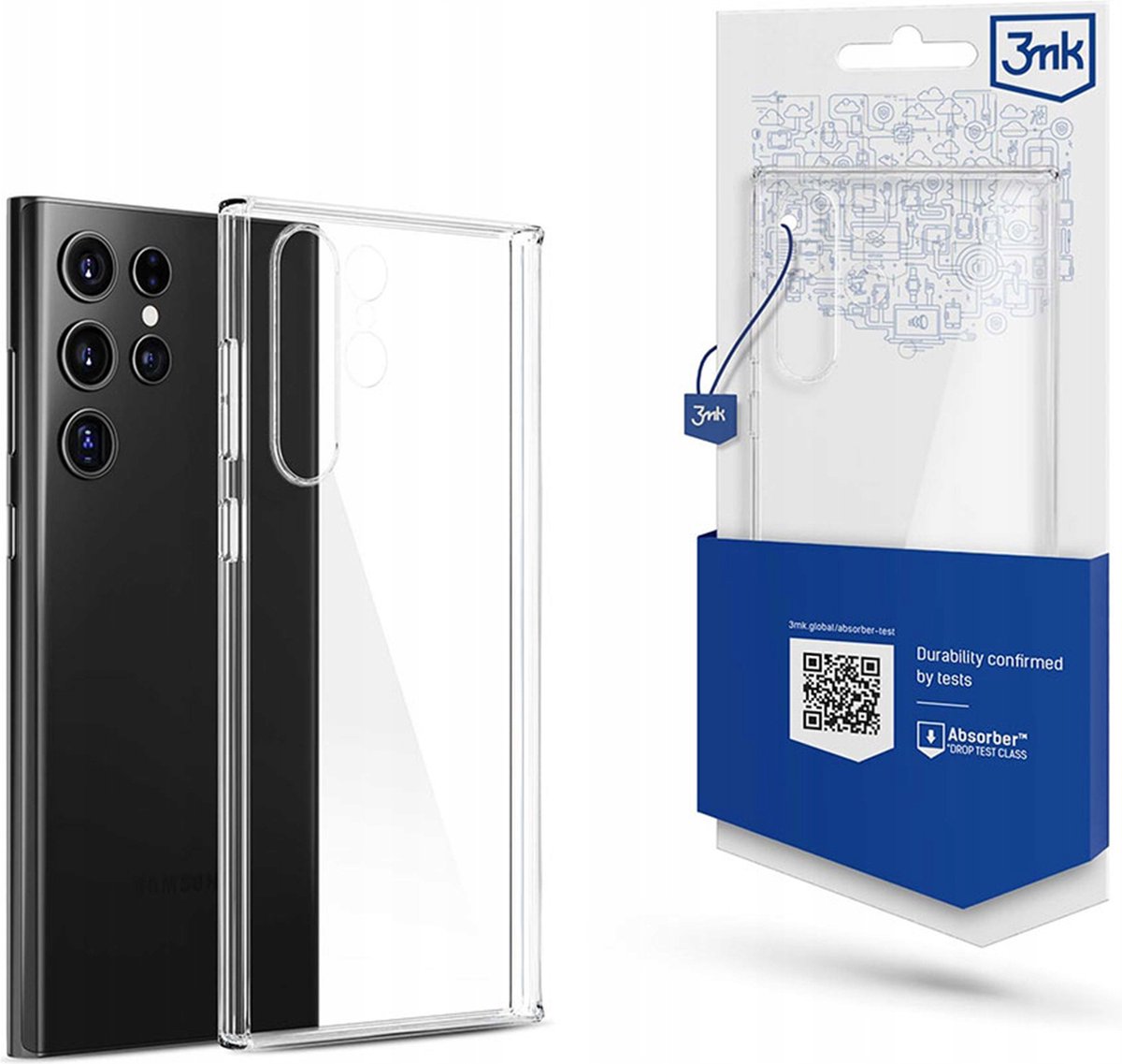 Samsung Galaxy S23 Ultra Telefoonhoes - 3mk Clear Case