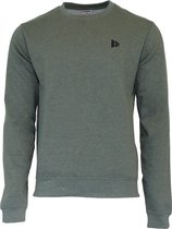 Donnay Joggingpak Adam (sweater met ronde hals) - Junior - Deep Army Green marl (1395) - maat 140