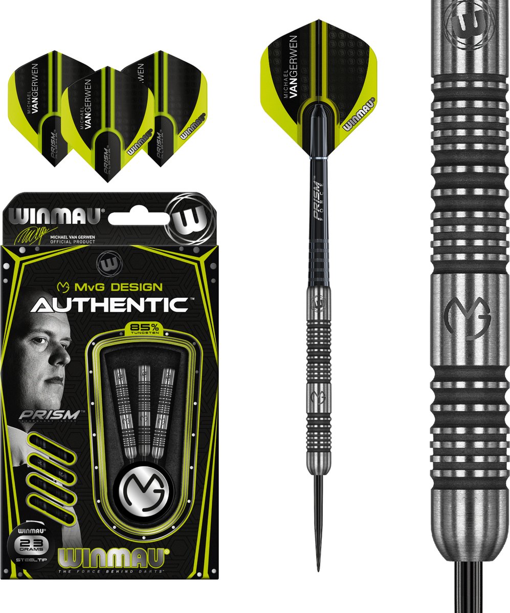 Winmau Michael van Gerwen Authentic 85% - Dartpijlen 23 Gram