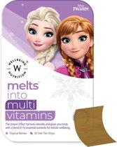 Wellbeing2day for kids - Disney Frozen multi vitamins - smeltblaadjes - melst - smelts - Snel oplossende orale dunne strips - 100% plantaardig - Verbetert immuniteit en metabolisme - Bevordert groei en ontwikkeling - smelt vitamine - smeltvitaminen