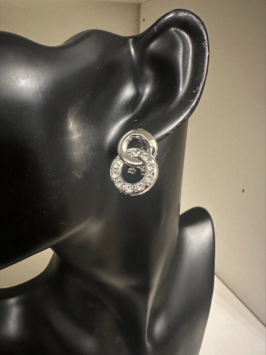 Stralend & Vrolijk, roze oorbellen met kristallen hartjes, perfect voor Valentijns dag - Swan Market | Conceptstore voor Creatieve Kado's