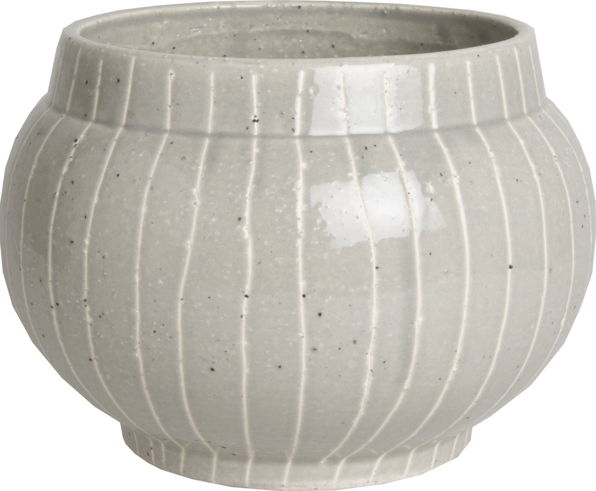 D&M Deco Bloempot Grijs D 9 cm H 6,5 cm Voordeelaanbod Per 2 Stuks