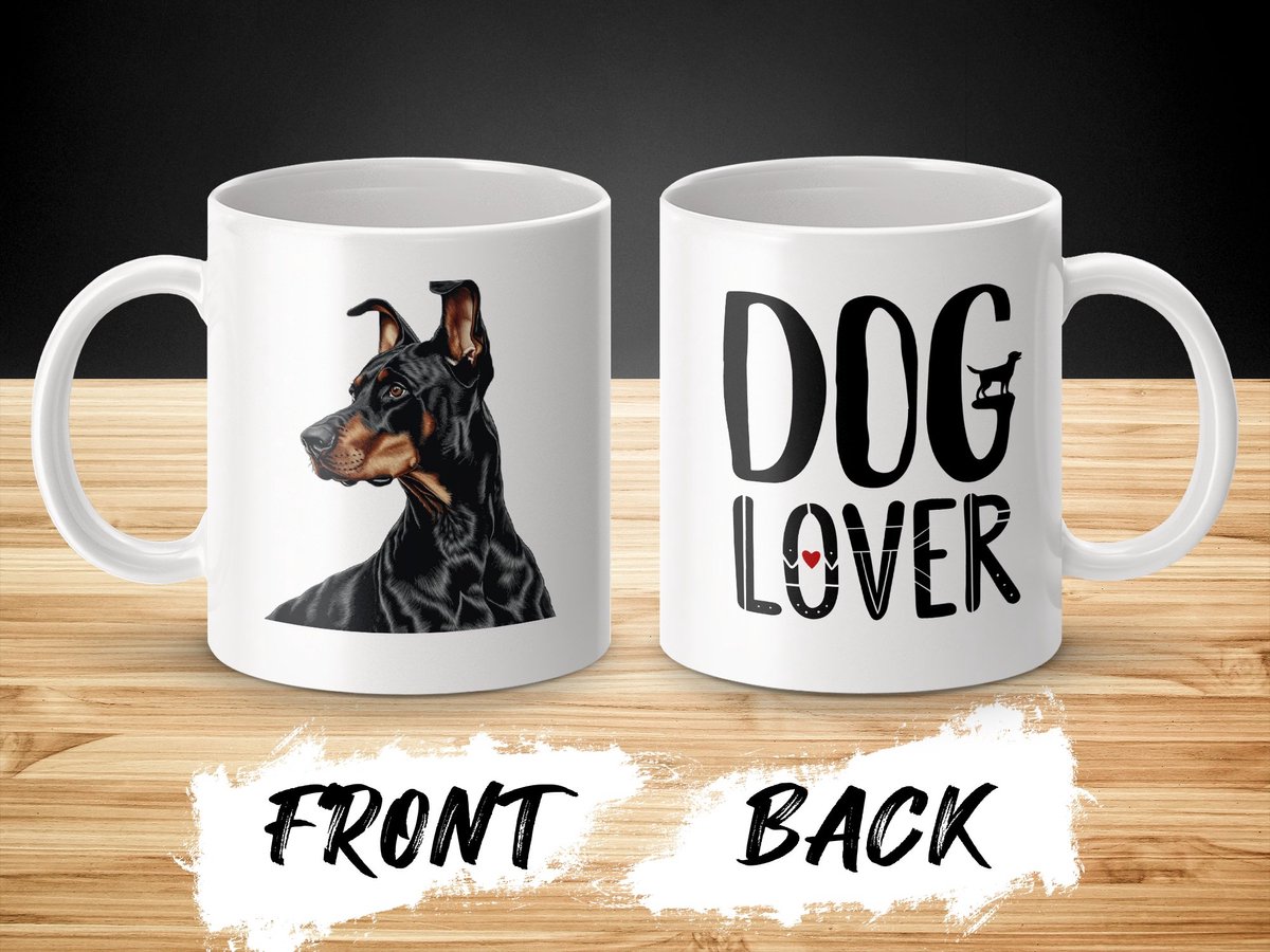 Mok Doberman Pinscher dog - hond / dog lover