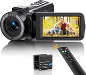 Hoogwaardige Videocamera voor Vloggers en Creators - Full HD en 4K Kwaliteit - IPS Display - Afstandsbediening inbegrepen