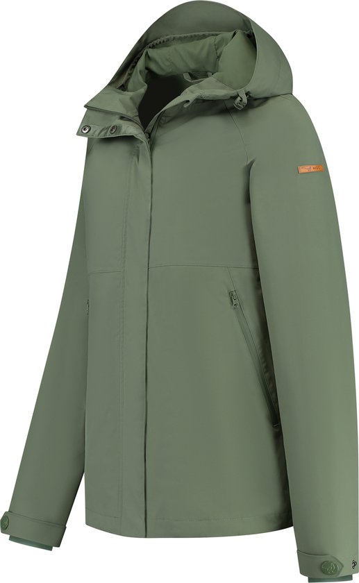 MGO Skylar - Veste imperméable femme - Veste de pluie femme - Vert - Taille 3XL