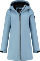 Travelin' Jack Tuula Lady - Halflange Softshell Damesjas - Fleece voering - Lichtblauw