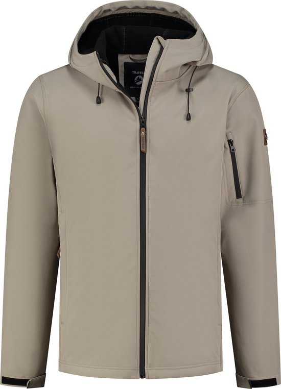 Travelin' Jack Sverre Men - Softshell Herenjas - Fleece voering - Zandkleurig