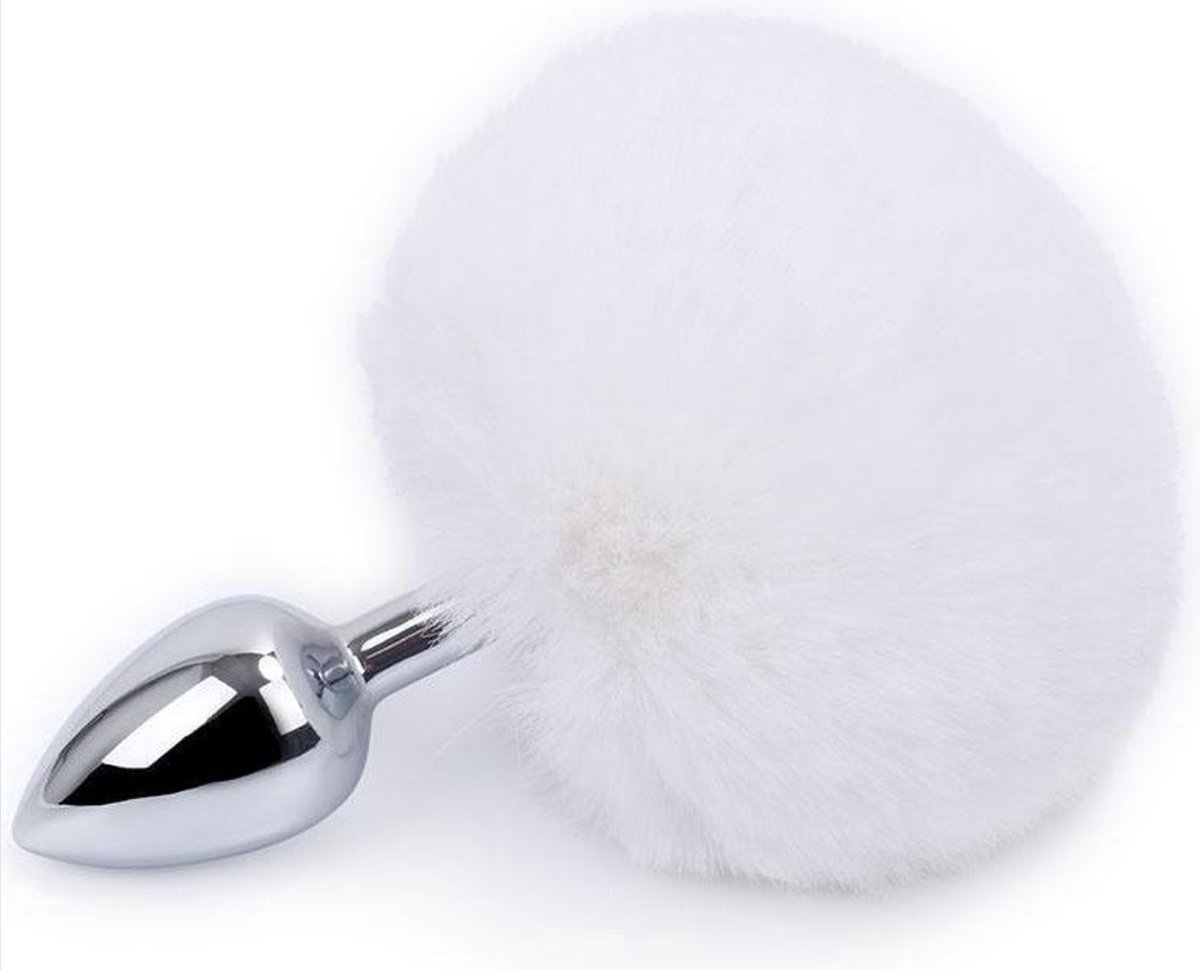 Goedkoopste CHPN - Buttplug - Butt plug - Anaal plug - Wit - Fluffy buttplug - Konijnenstaartje - BunnyTail - Sexy Konijnenstaart - Erotiek - Anaal - Sextoy