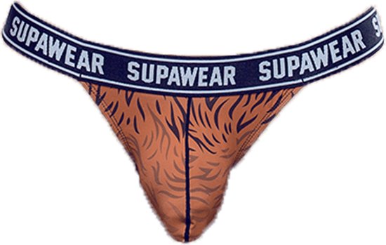 Supawear POW Thong Grizzly Bear - MAAT L - Heren Ondergoed - String voor Man - Mannen String