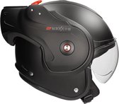 ROOF - RO9 BOXXER 2 MAT ZWART - ECE goedkeuring - Maat XS - Systeemhelmen - Scooter helm - Motorhelm - Zwart - ECE 22.06 goedgekeurd