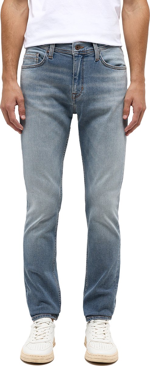 Mustang Heren Jeans Broeken VEGAS slim Fit Blauw 34W / 32L Volwassenen